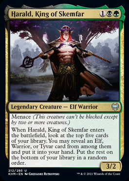 Harald, King of Skemfar #212 MTG...