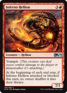 Inferno Hellion MTG Single | Core Set 2019 #148
