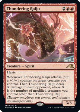 Thundering Raiju Kamigawa Neon Dynasty - 166 Non-Foil