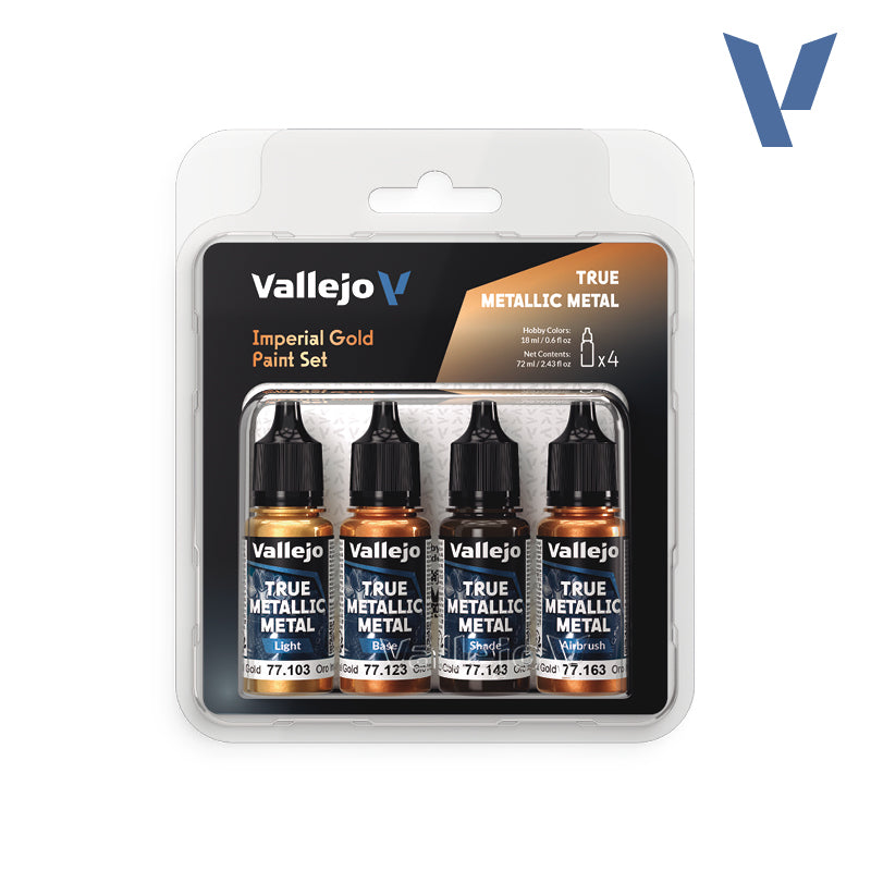 Vallejo Imperial Gold True Metallic Metal Paint Set