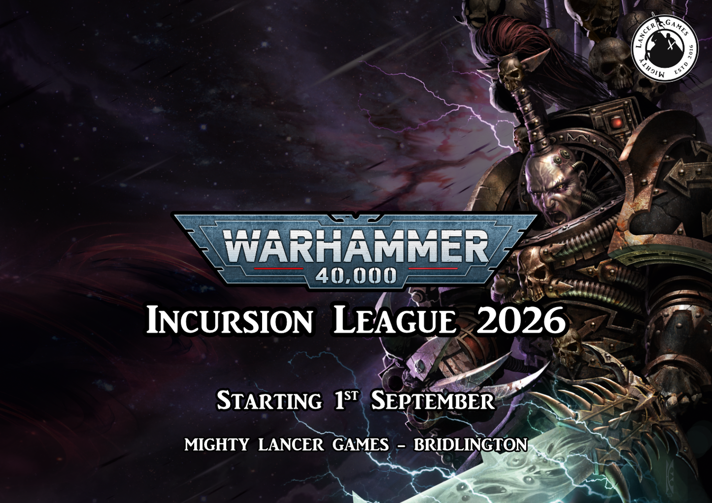 Warhammer 40,000: Incursion League 2026