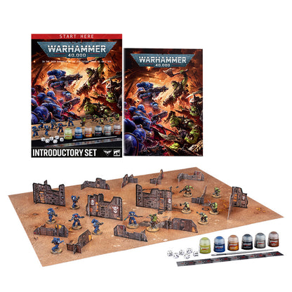 Warhammer 40k Introductory Set Open with Painted Examples