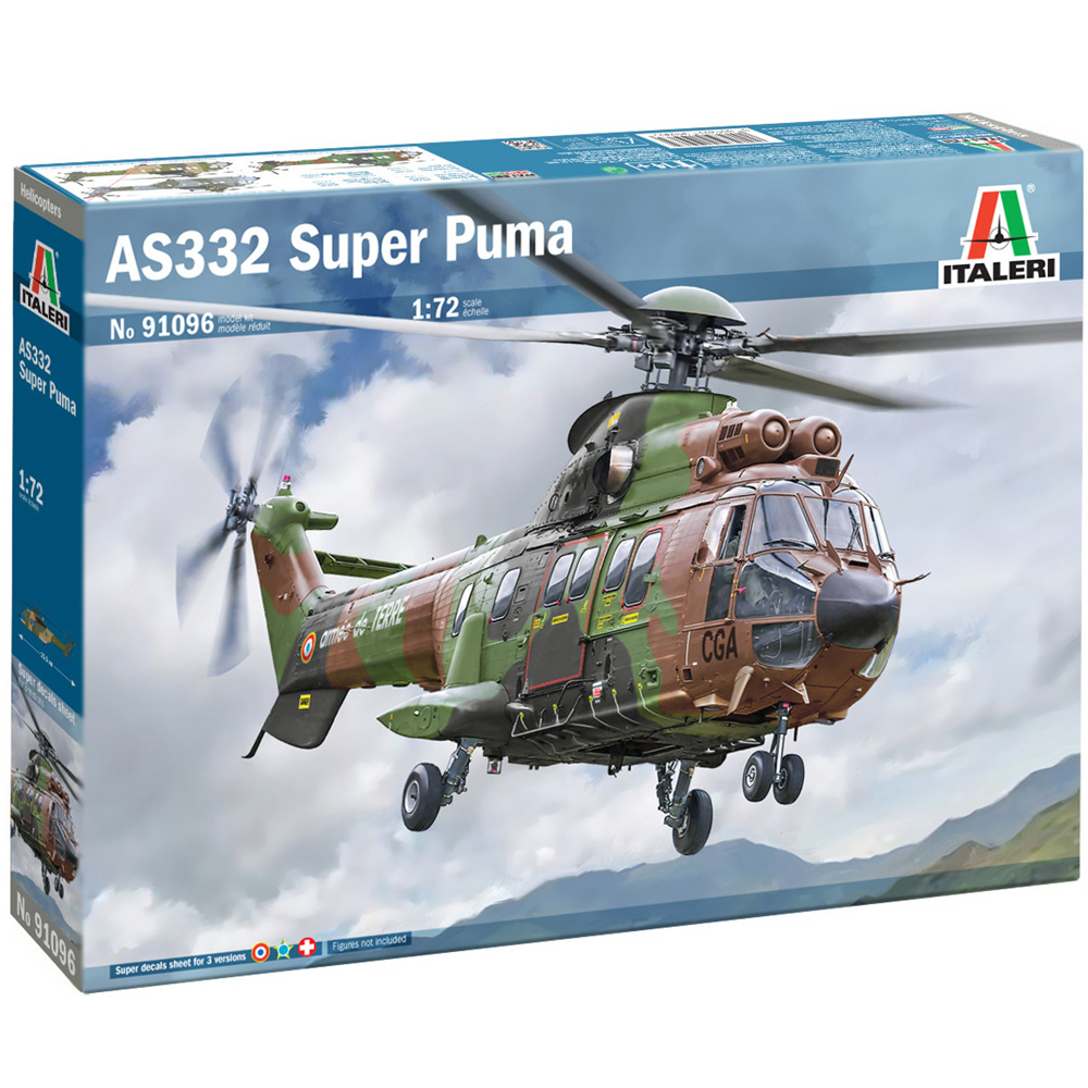 Italeri AS332 Super Puma 1 72 scale helicopter plastic model kit