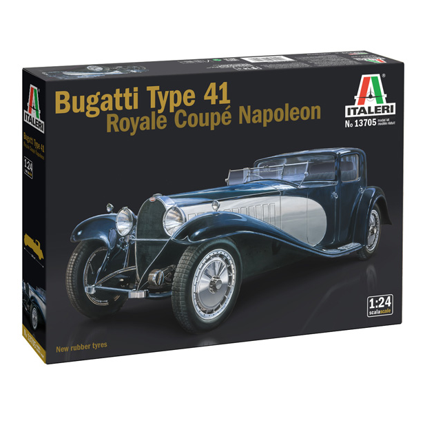 Italeri Bugatti Type 41 Royale Coupe Napoleon 1:24 scale plastic model kit
