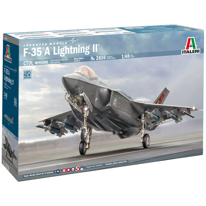 Italeri F-35A Lightning II 1:48 scale modern fighter aircraft model kit