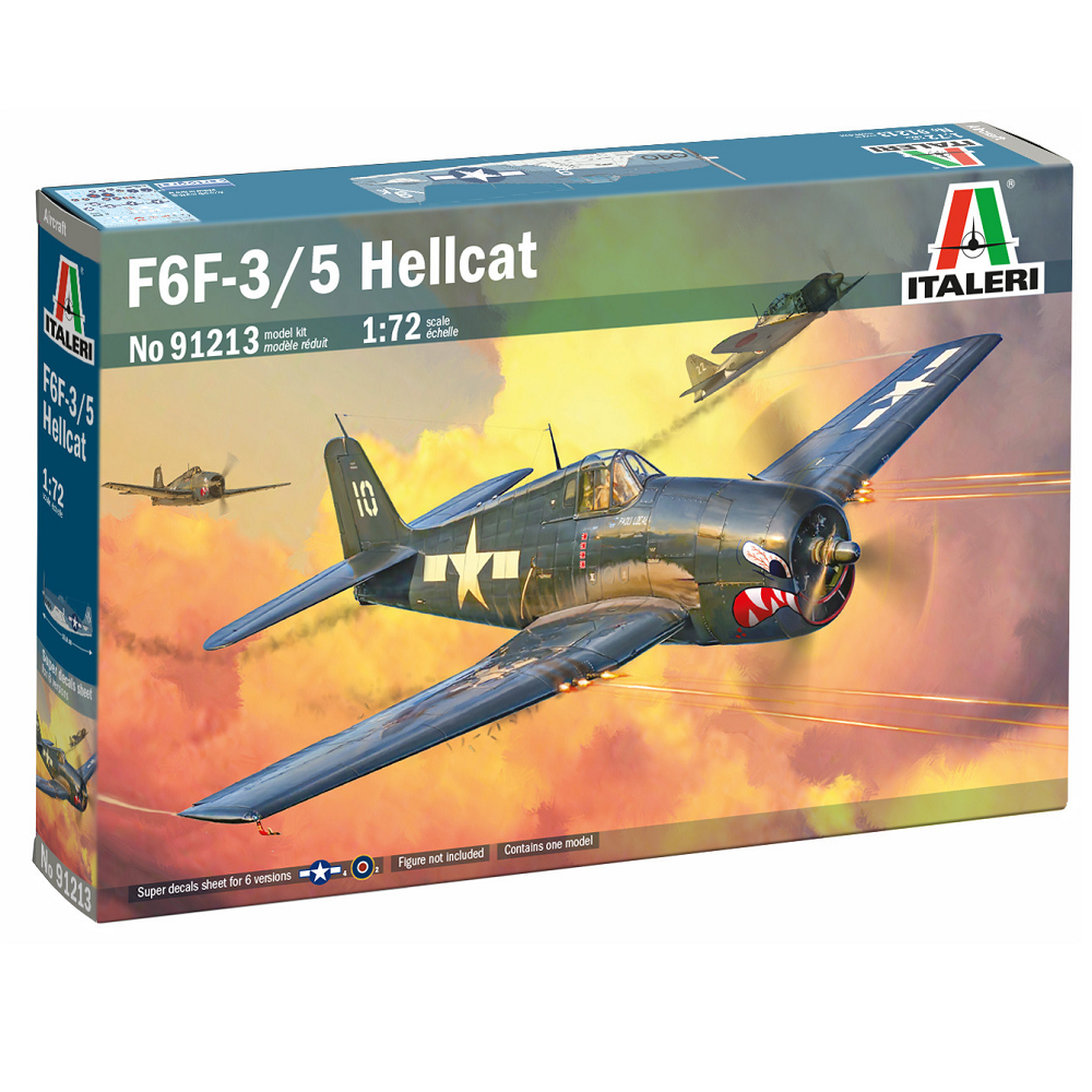 Italeri Grumman F6F-3 F6F-5 Hellcat 1:72 scale WWII US Navy fighter plastic model kit