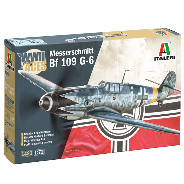 Italeri Messerschmitt Bf 109 G-6 Aces 1:72 scale WWII fighter aircraft model kit