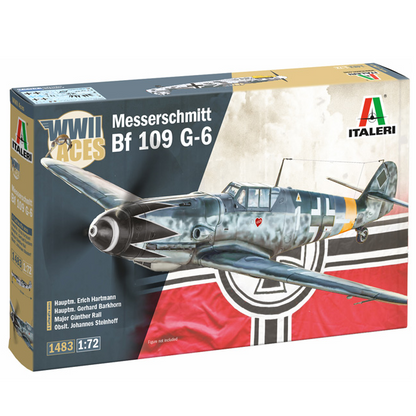 Italeri Messerschmitt Bf 109 G-6 Aces 1:72 scale WWII fighter aircraft model kit
