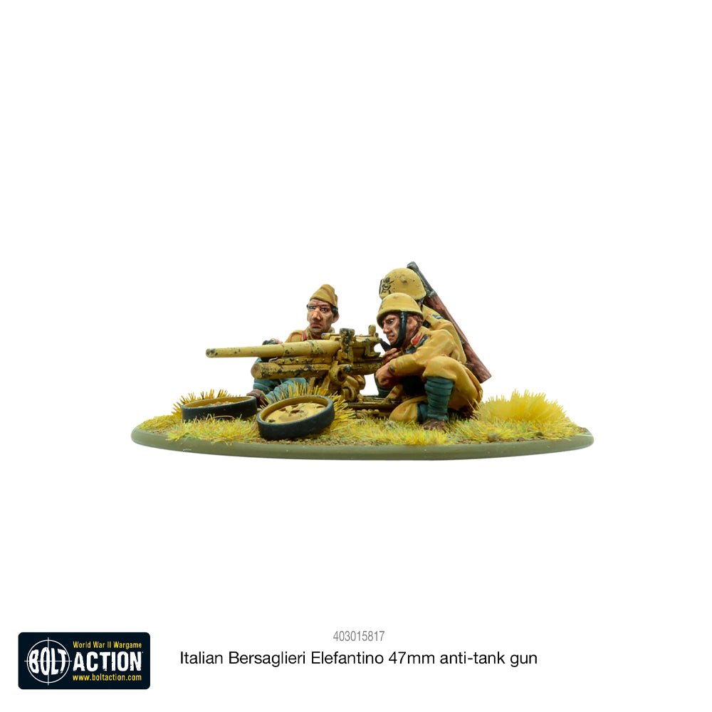 Bolt Action Italian Bersaglieri Elefantino 47mm Anti-Tank Gun