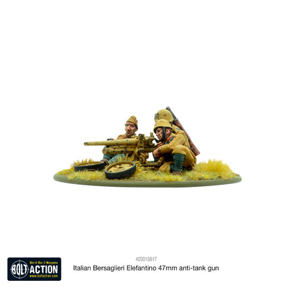 Bolt Action Italian Bersaglieri Elefantino 47mm Anti-Tank Gun