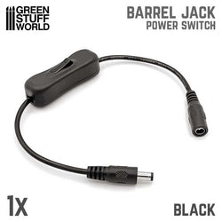 Barrel Jack With Power Switch - Green Stuff World