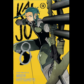 Comic book cover with a characte...