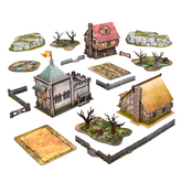 Collection of miniature building...