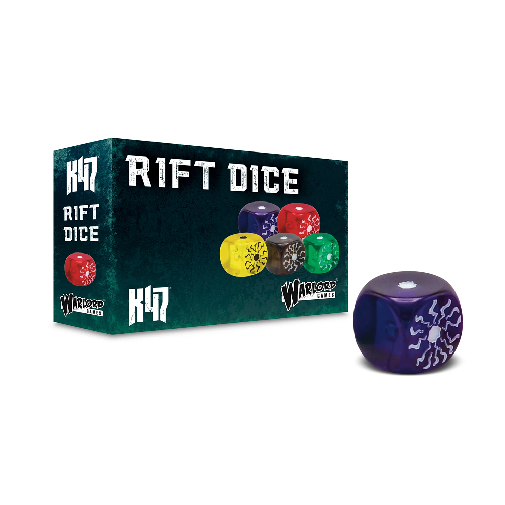 Konflikt ’47 Blue Rift Dice Set for tabletop wargaming, 12 blue dice for tracking Rift energy in RPG battles