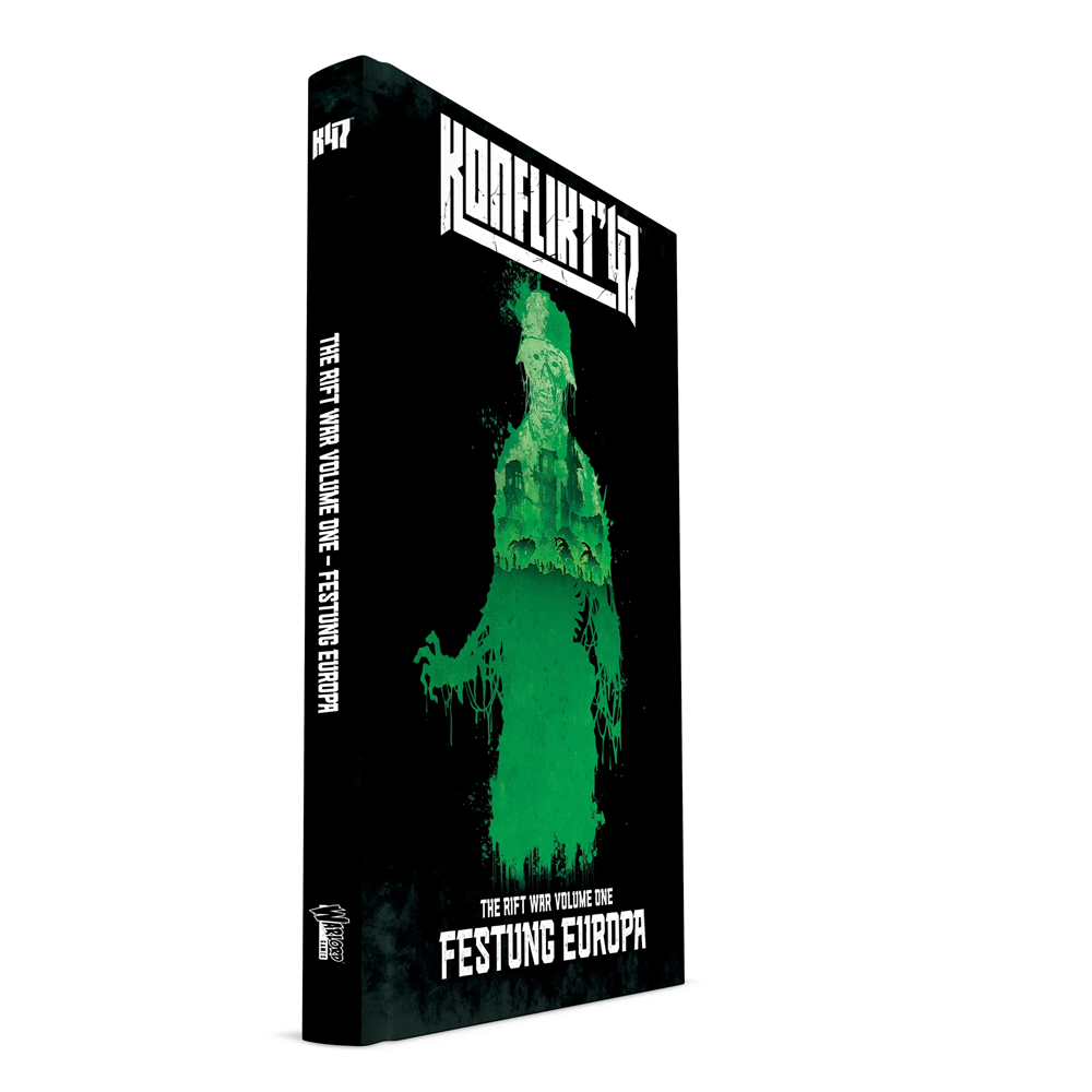 Black book with green graphic and white text on a white background