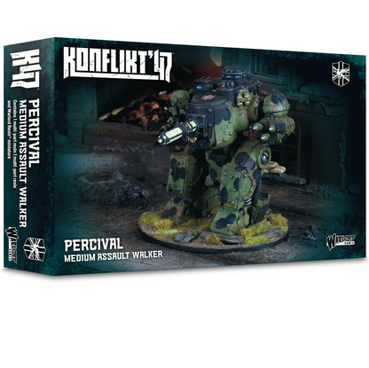 Konflikt ’47 Percival Medium Assault Walker 28mm multipart resin British Commonwealth walker with Tesla cannon
