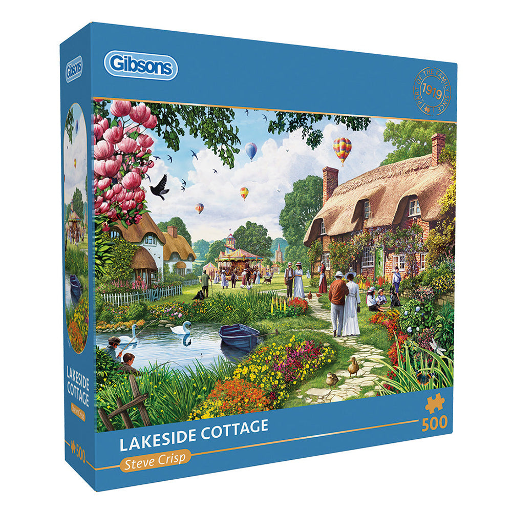 Lakeside Cottage 500 Piece Jigsaw Puzzle