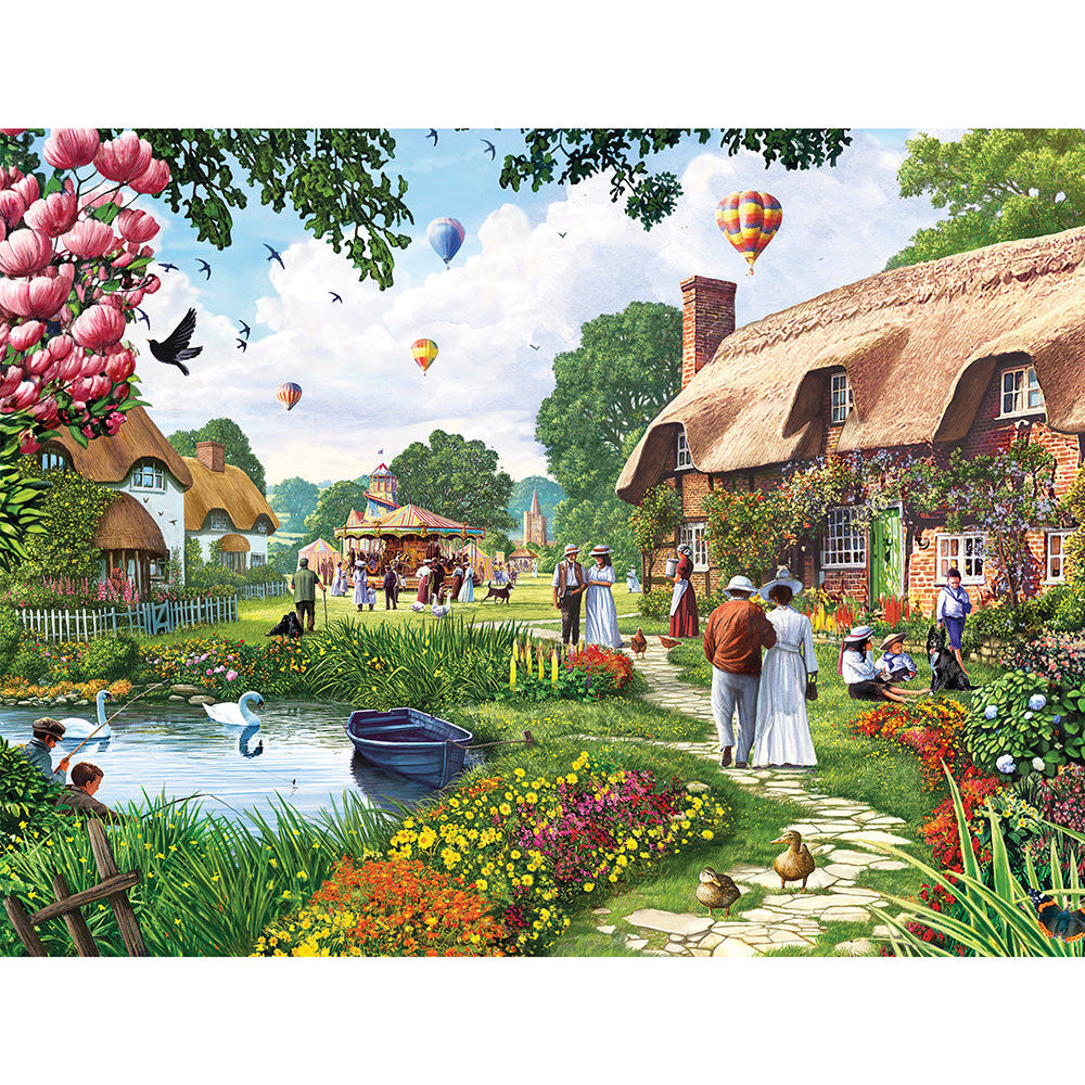 Lakeside Cottage 500 Piece Jigsaw Puzzle | Steve Crisp Art