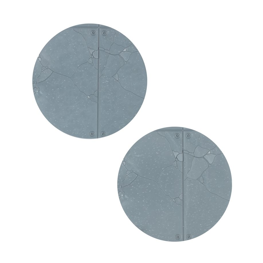 Legions Imperialis 60mm round base pack includes two textured bases, 2mm thick, perfect for Adeptus Titanicus miniatures like Acastus Knights Porphyrion and Mechanicum Cerastus Knights Atrapos.