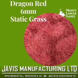 Dragon Red 6mm Static Grass - Javis Tub
