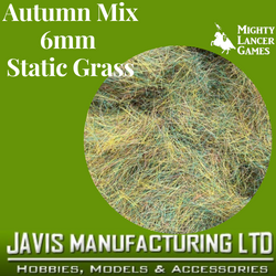 Autumn Mix 6mm Static Grass - Javis Tub