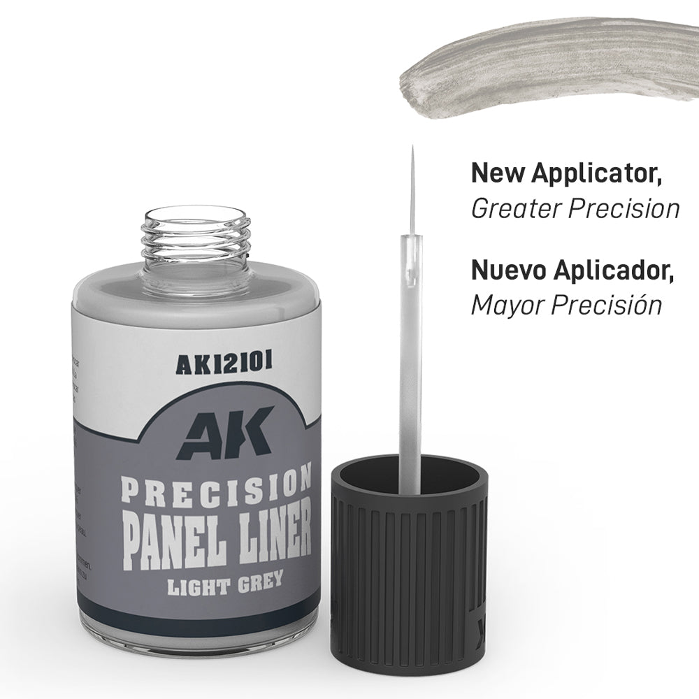 AK Interactive Precision Panel Liner – Light Grey | Enamel Modelling Detailer