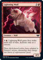 Lightning Wolf #168 MTG Crimson ...