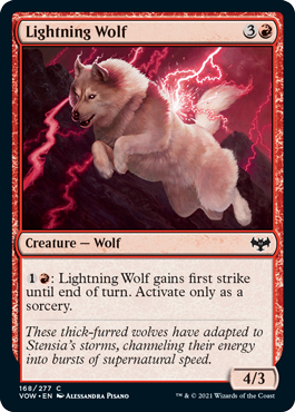 Lightning Wolf #168 MTG Crimson Vow Single