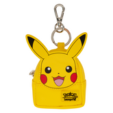 A yellow Pikachu-shaped keychain...