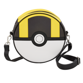 A round crossbody bag designed t...