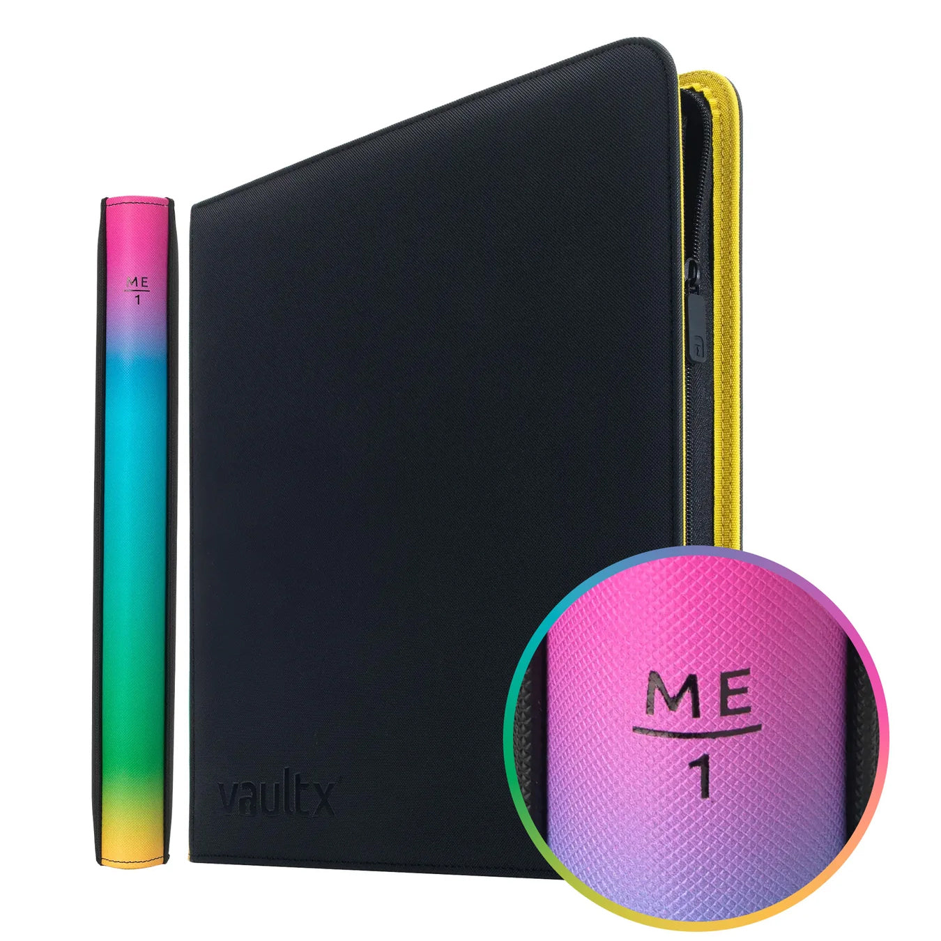 Vaultx ME1 Unlimited 12-Pocket Zip Binder Spine Showcase