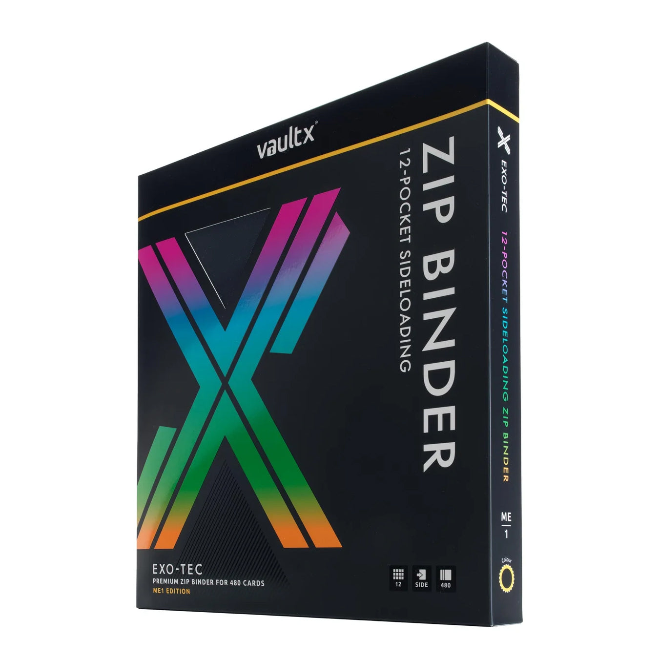 Vaultx ME1 Unlimited 12-Pocket Zip Binder Spine Showcase Sealed Box