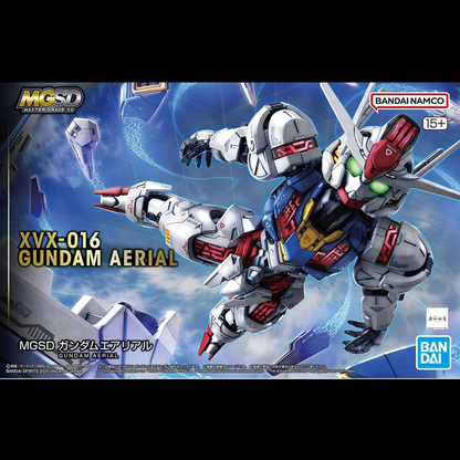 MGSD XVX-016 Gundam Aerial gunpla Gundam scale model kit box art
