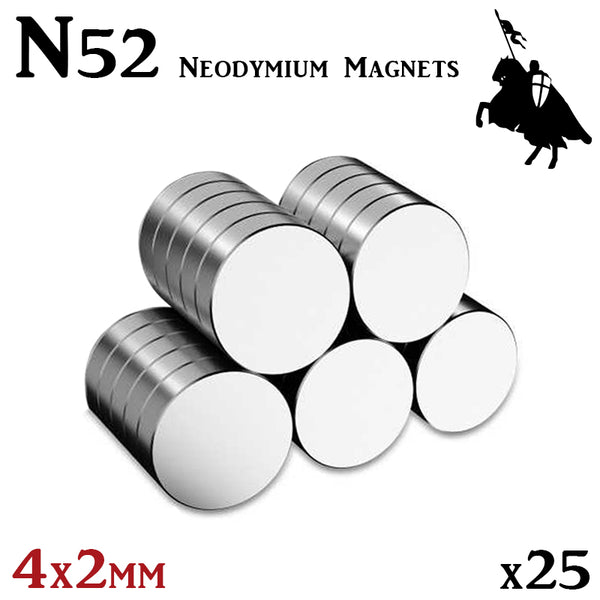 MLG 4x2mm Neodymium Magnets x25 N52