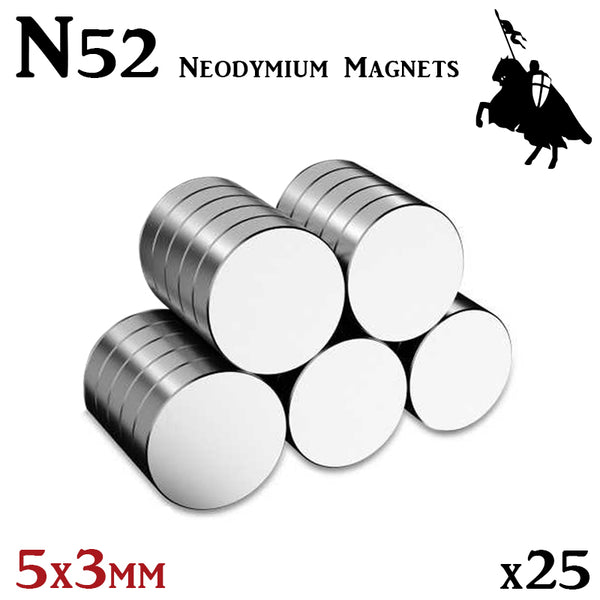 MLG 5x3mm Neodymium Magnets x25 N52