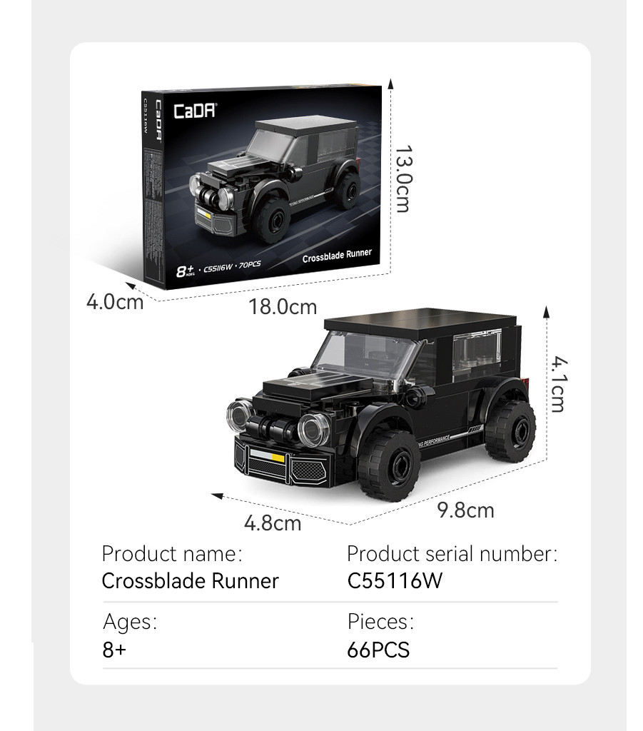 CaDA Crossblade Runner SUV - Brick Model Kit
