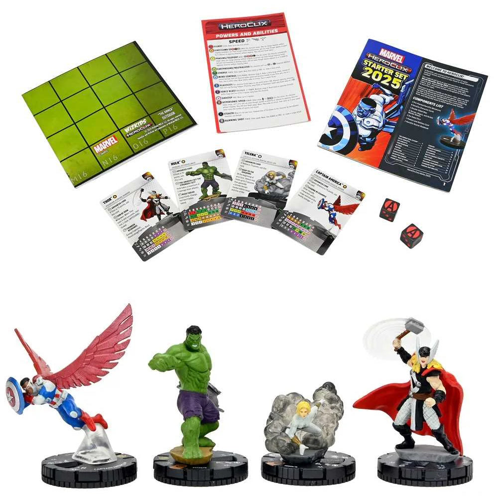 Marvel HeroClix Starter Set 2025 Box Contents