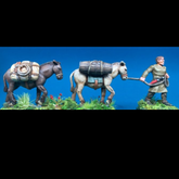 Medieval Mule Train 28mm Metal M...