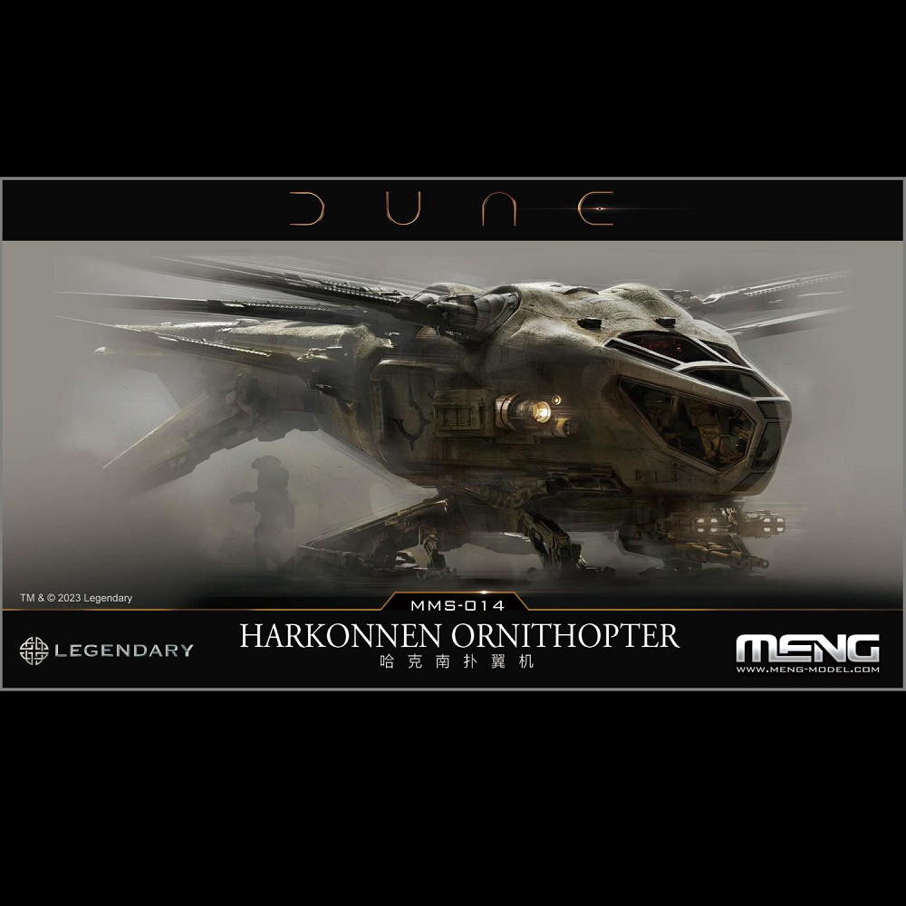 Meng Models Dune: Harkonnen Ornithopter Model Kit (MMS-014)