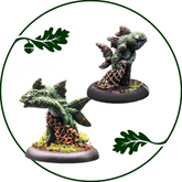 Two painted fantasy creature min...