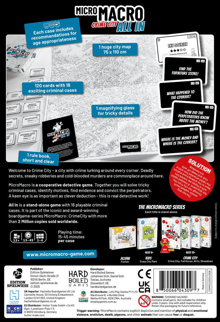 Micro Macro Crime City All In Detective Game