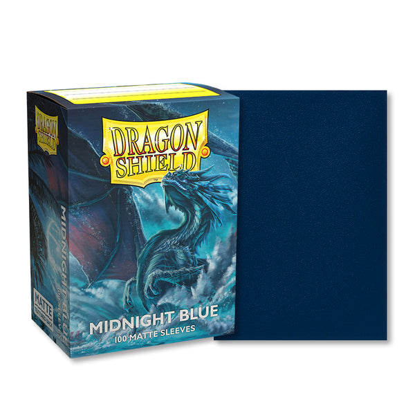 Dragon Shield Matte Midnight Blue 100 Standard TCG Sleeves