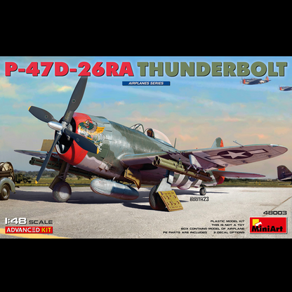 MiniArt P-47D-26RA Thunderbolt 1:48 scale WWII fighter plastic model kit