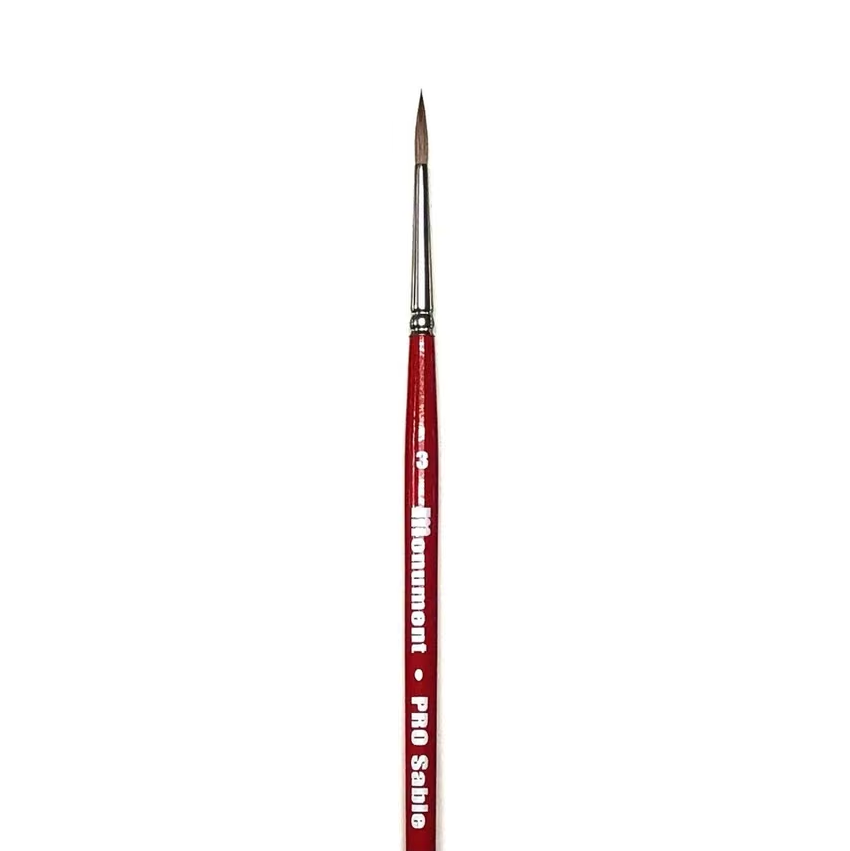 Monument Hobbies PRO Sable Paint Brush Round 3