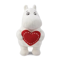 Standing Moomin Plush With Heart 6.5"