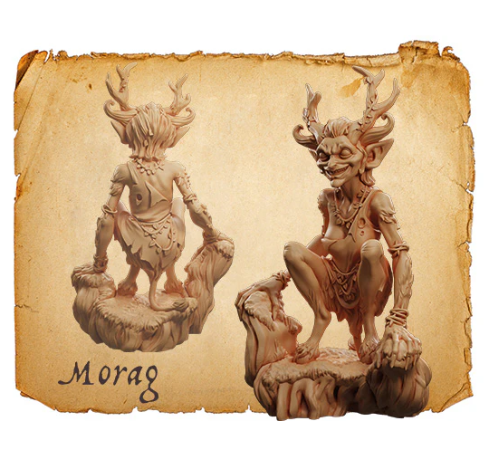 32mm Moonstone miniatures set The Shady Bunch – high-detail resin fantasy miniatures including faun