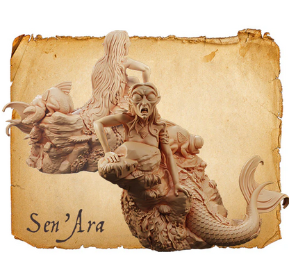 Moonstone RPG miniatures The Shady Bunch – resin fantasy tabletop figures of mermaid