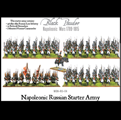 Warlord Games Napoleonic Russian Starter Army 28mm miniatures set infantry grenadiers and officer