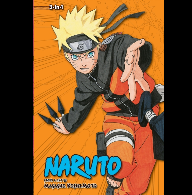 Naruto 3 in 1 Edition Volume 10 manga paperback by Masashi Kishimoto Shonen Jump Gaara rescue Sakura vs Sasori cover art