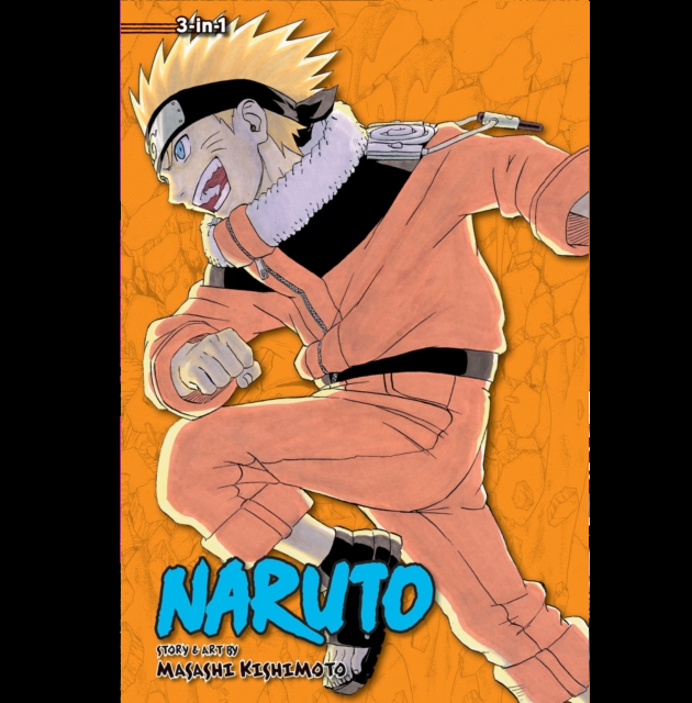 Naruto 3 in 1 Edition Volume 6 manga paperback by Masashi Kishimoto Shonen Jump Jiraiya training Orochimaru arc cover art